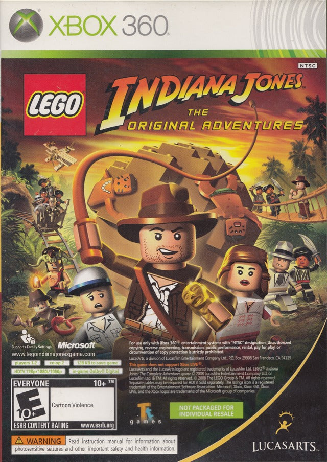 LEGO Indiana Jones: The Original Adventures / DreamWorks Kung Fu Panda - Xbox 360 Video Games Microsoft Game Studios   