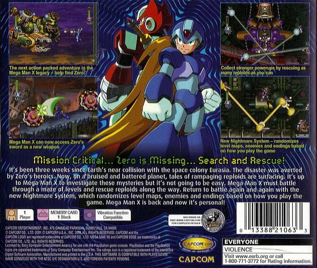 Mega Man X6 - (PS1) PlayStation 1 [Pre-Owned] Video Games Capcom   