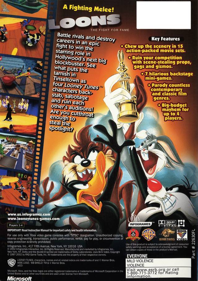 Loons: The Fight for Fame - Xbox Video Games Infogrames   