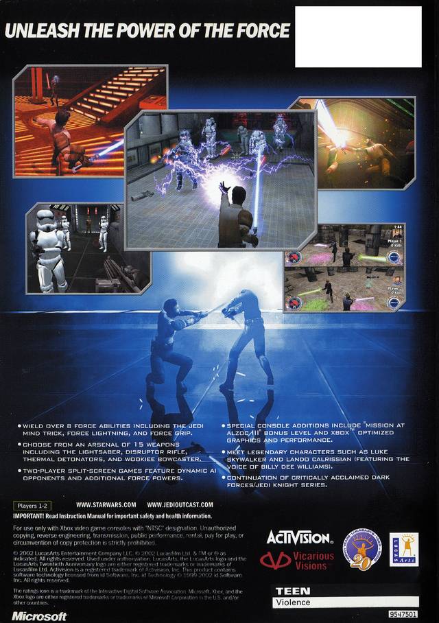 Star Wars Jedi Knight II: Jedi Outcast - (XB) Xbox [Pre-Owned] Video Games LucasArts   