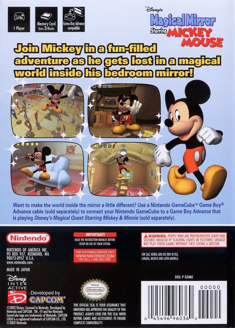 Disney's Magical Mirror Starring Mickey Mouse - (GC) GameCube Video Games Nintendo   