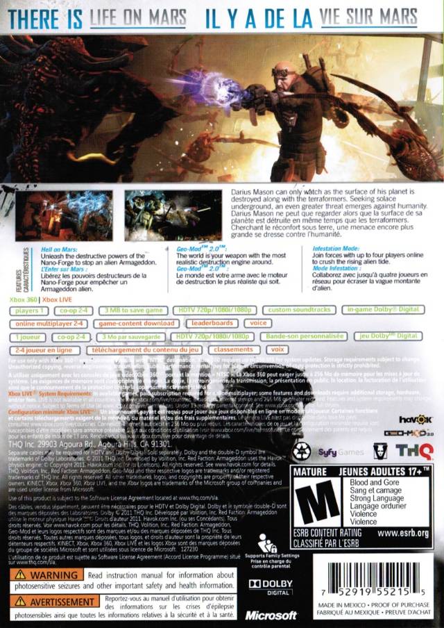 Red Faction: Armageddon - Xbox 360 Video Games THQ   