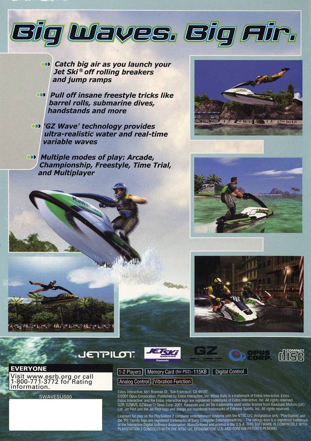 Wave Rally - (PS2) PlayStation 2 Video Games Eidos Interactive