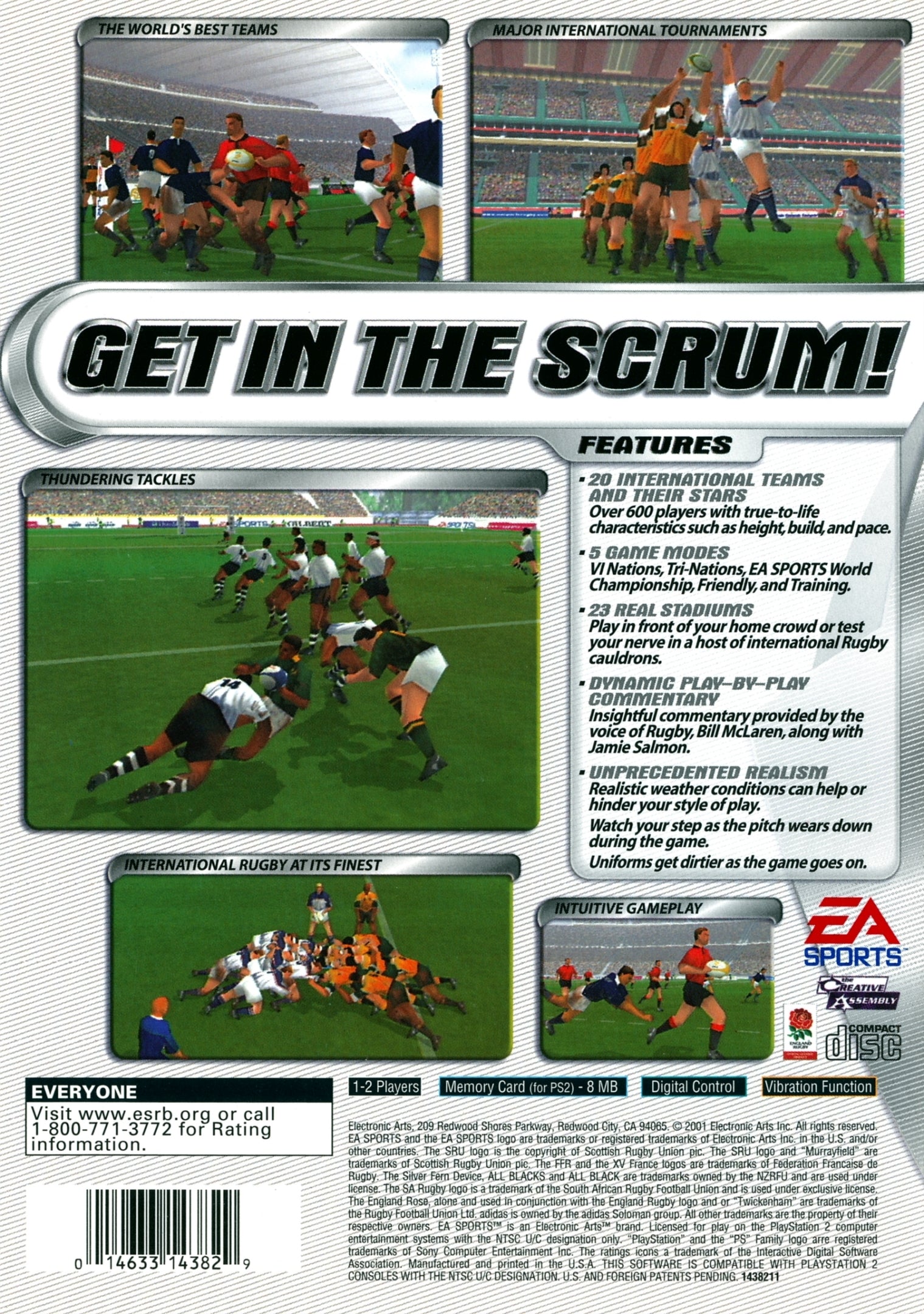 Rugby - (PS2) PlayStation 2 [Pre-Owned] Video Games Electronic Arts   