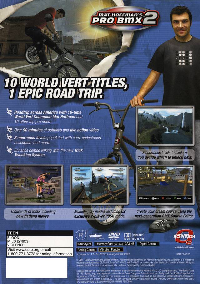 Mat Hoffman's Pro BMX 2 - (PS2) PlayStation 2 [Pre-Owned] Video Games Activision   