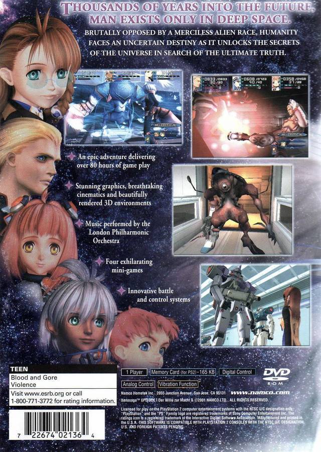 Xenosaga Episode I: Der Wille zur Macht (Greatest Hits) - (PS2) PlayStation 2 [Pre-Owned] Video Games Namco   