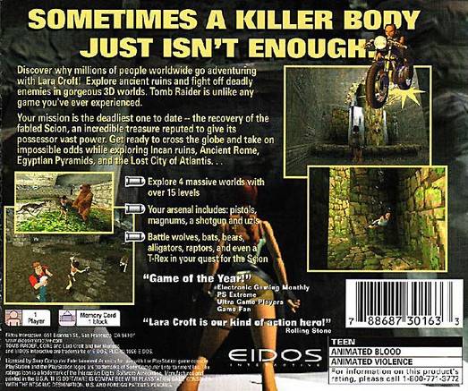 Tomb Raider (Greatest Hits) - (PS1) PlayStation 1 [Pre-Owned] Video Games Eidos Interactive   