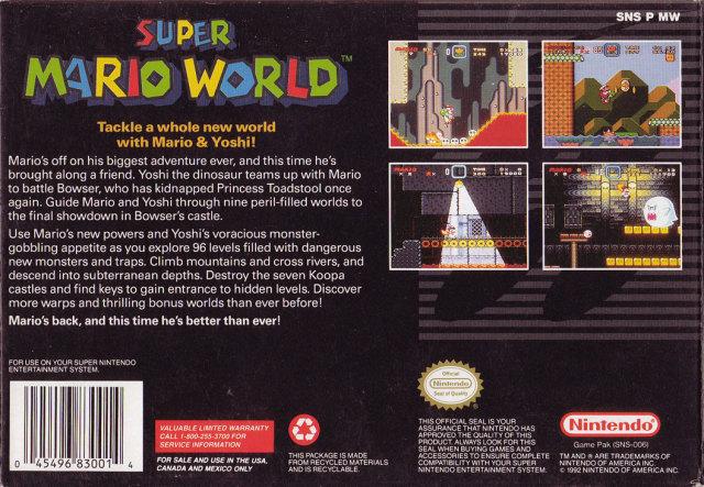 Super Mario World - (SNES) Super Nintendo [Pre-Owned] Video Games Nintendo   