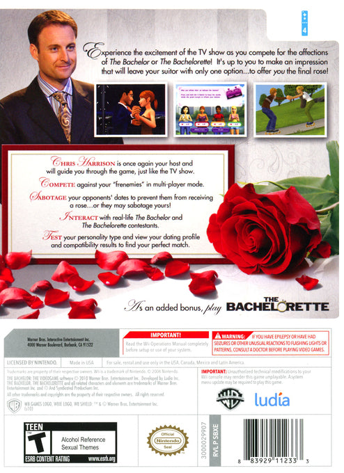 The Bachelor: The Videogame - Nintendo Wii [Pre-Owned] Video Games Warner Bros. Interactive Entertainment   