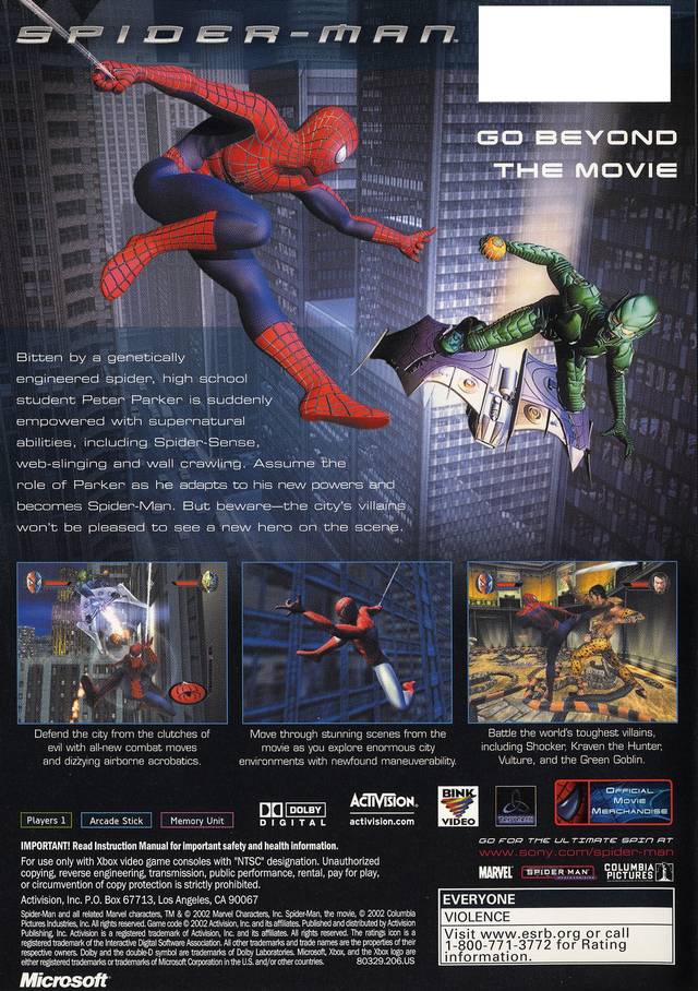 Spider-Man - (XB) Xbox [Pre-Owned] Video Games Activision   