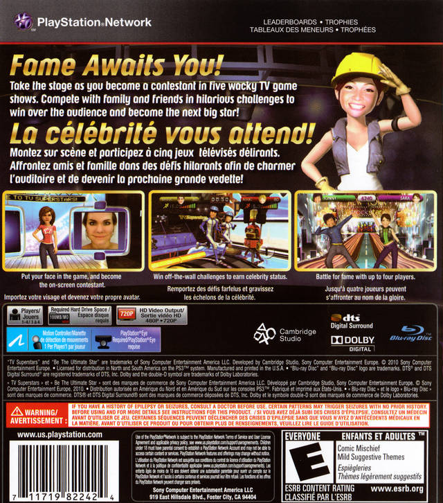 TV Superstars (PlayStation Move Required) - (PS3) PlayStation 3 [Pre-Owed] Video Games SCEA   