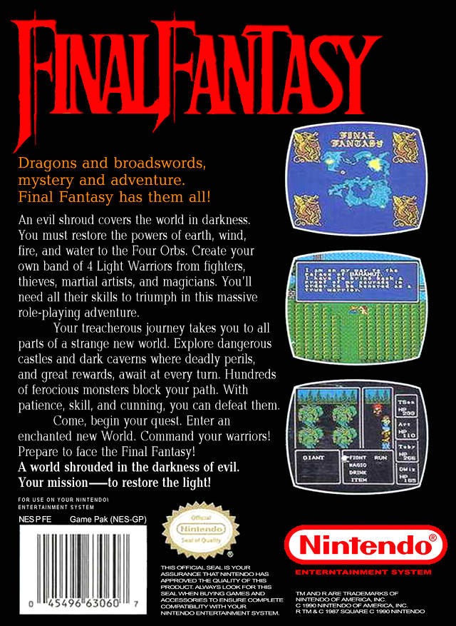 Final Fantasy - (NES) Nintendo Entertainment System [Pre-Owned] Video Games Nintendo   