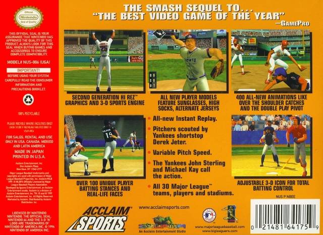 All-Star Baseball 2000 - (N64) Nintendo 64 [Pre-Owned] Video Games Acclaim   