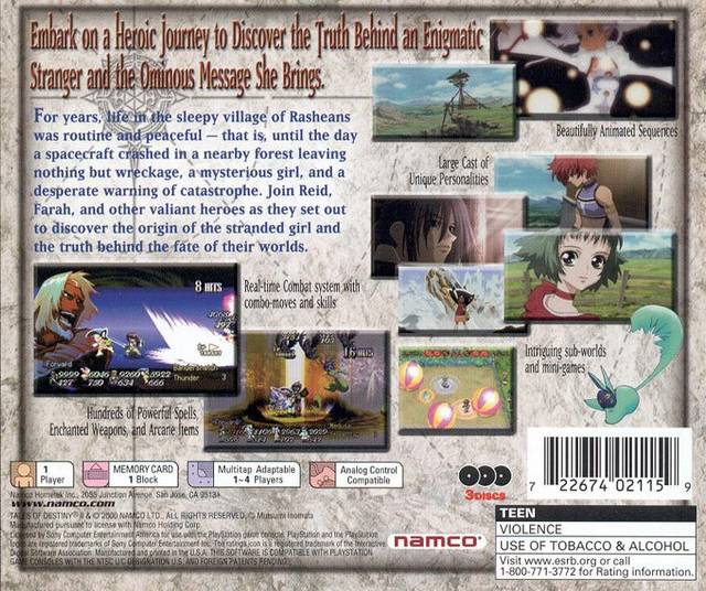 Tales of Destiny II - (PS1) PlayStation 1 [Pre-Owned] Video Games Namco   