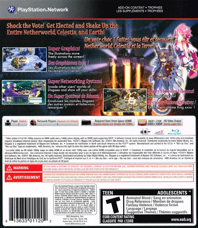 Disgaea 4: A Promise Unforgotten - (PS3) PlayStation 3 Video Games NIS America   