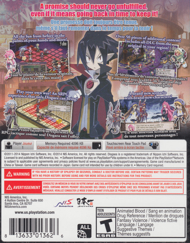 Disgaea 4: A Promise Revisited - PS Vita Video Games NIS America   