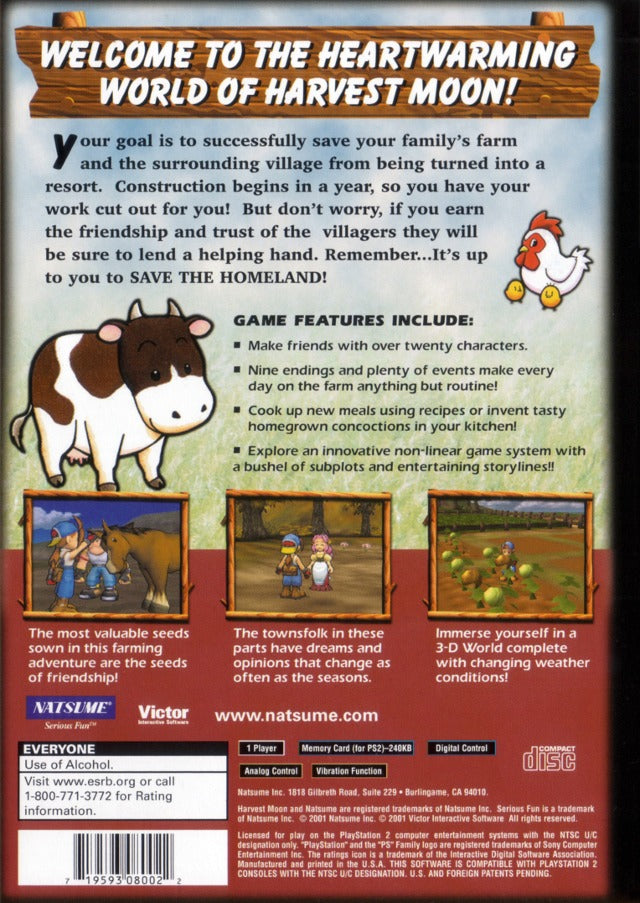 Harvest Moon: Save the Homeland - (PS2) Playstation 2 [Pre-Owned] Video Games Natsume   