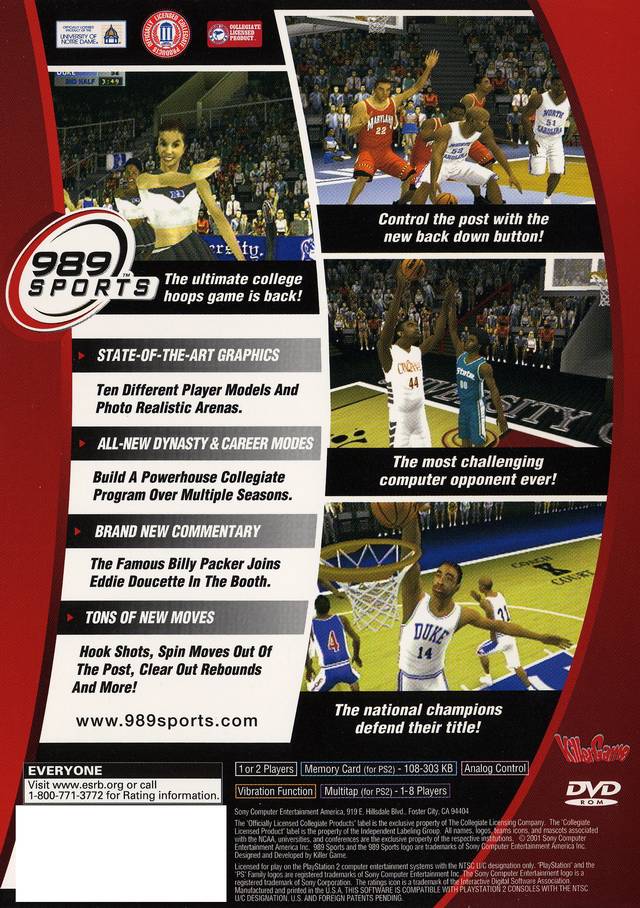 NCAA Final Four 2002 - PlayStation 2 Video Games SCEA   