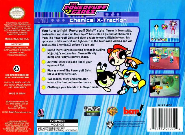 The Powerpuff Girls: Chemical X-Traction - (N64) Nintendo 64 [Pre-Owned] Video Games Bam Entertainment   