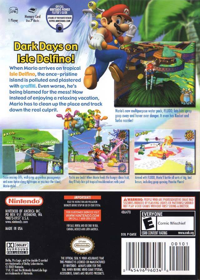 Super Mario Sunshine - (GC) GameCube [Pre-Owned] Video Games Nintendo   