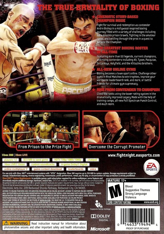 Fight Night Champion - Xbox 360 [Pre-Owned] | J&L Game