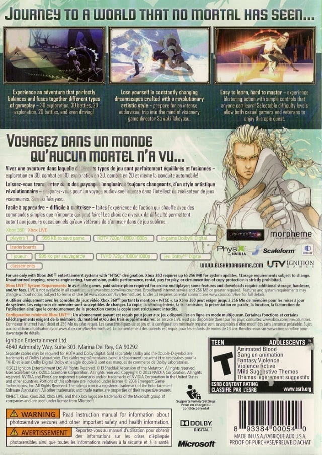 El Shaddai: Ascension of the Metatron - Xbox 360 [Pre-Owned] Video Games Ignition Entertainment   