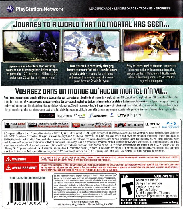 El Shaddai: Ascension of the Metatron - (PS3) PlayStation 3 [Pre-Owned] Video Games Ignition Entertainment   