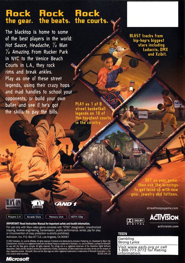 Street Hoops - (XB) Xbox [Pre-Owned] | J&L Game