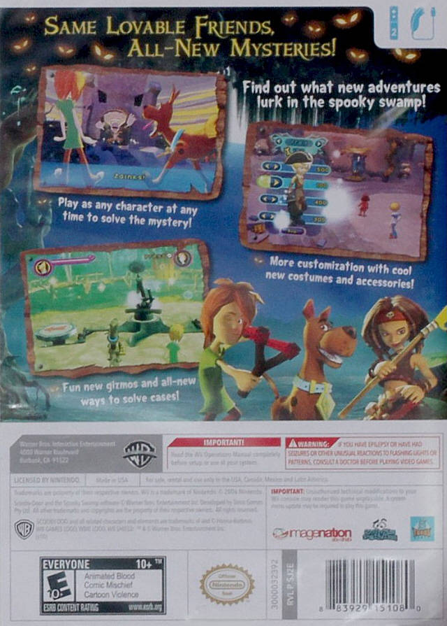 Scooby-Doo! and the Spooky Swamp - Nintendo Wii [Pre-Owned] Video Games Warner Bros. Interactive Entertainment   
