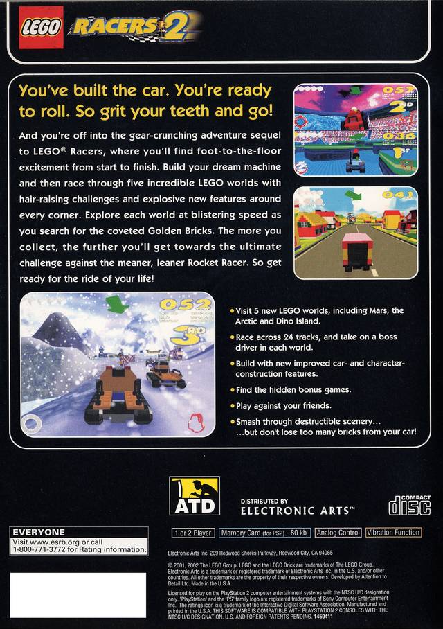 LEGO Racers 2 - PlayStation 2 Video Games Lego Media   