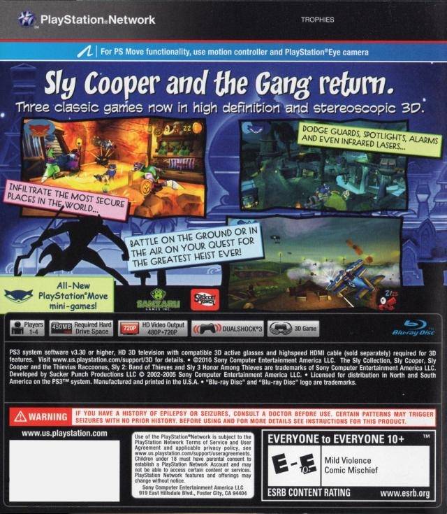 The Sly Trilogy - Spiele Details für die PlayStation 3 The Sly Trilogy - Spiele Details für die PlayStation 3
