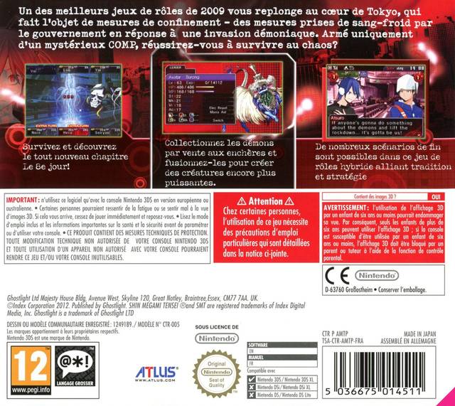 Shin Megami Tensei: Devil Survivor Overclocked - Nintendo 3DS [Pre-Owned] (European Import) Video Games Atlus   