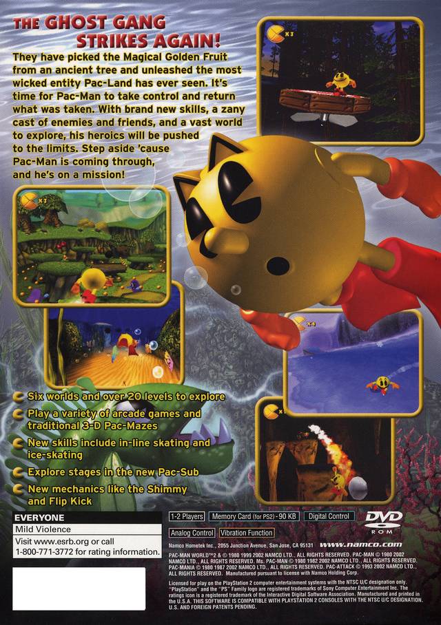 Pac-Man World 2 - (PS2) PlayStation 2 [Pre-Owned] Video Games Namco   