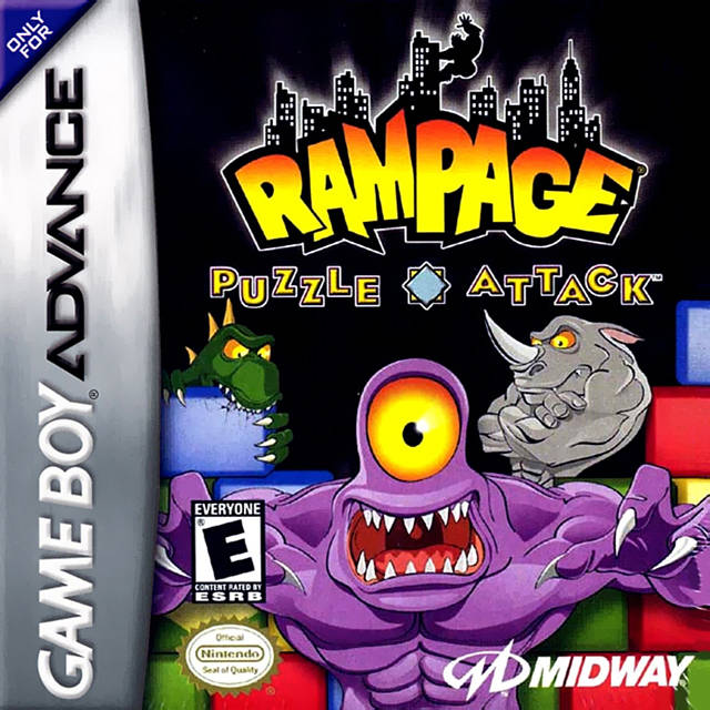 Rampage: Puzzle Attack - (GBA) Game Boy Advance Video Games Midway   