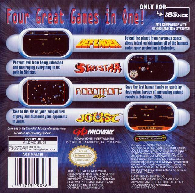Midway's Greatest Arcade Hits - (GBA) Game Boy Advance | J&L Game