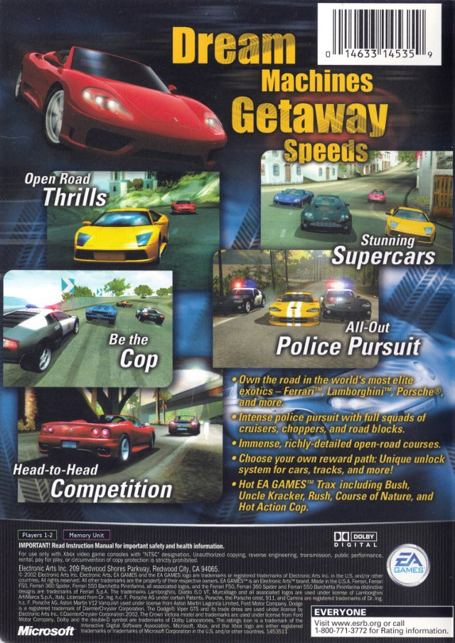 Need for Speed: Hot Pursuit 2 - Xbox Video Games Electronic Arts   