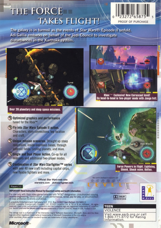 Star Wars: Jedi Starfighter - (XB) Xbox [Pre-owned] Video Games LucasArts   