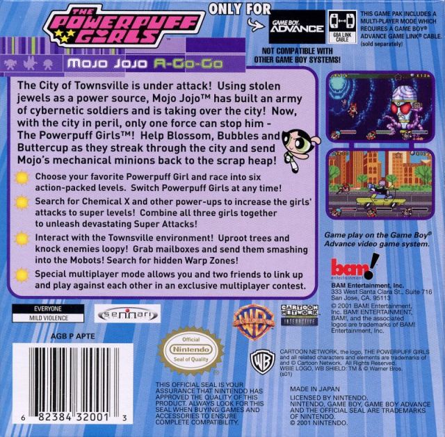 Powerpuff Girls: Mojo Jojo A-Go-Go - (GBA) Game Boy Advance [Pre