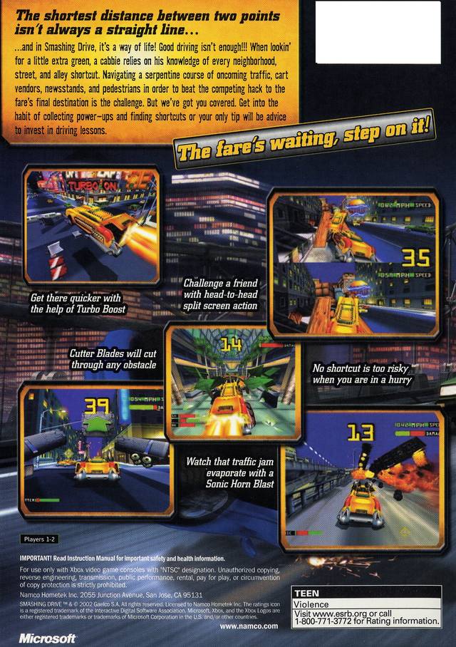 Smashing Drive - Xbox Video Games Namco   