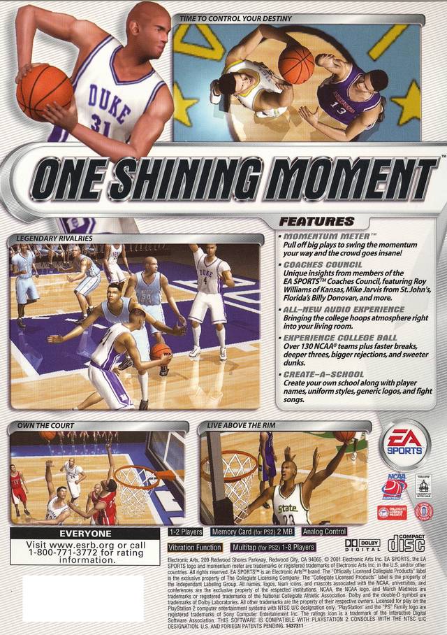 NCAA March Madness 2002 - (PS2) PlayStation 2 [Pre-Owned] Video Games EA Sports