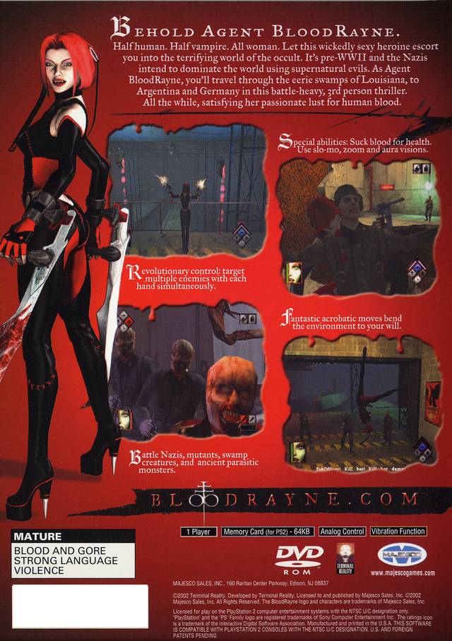 BloodRayne - (PS2) PlayStation 2 [Pre-Owned] Video Games Majesco   
