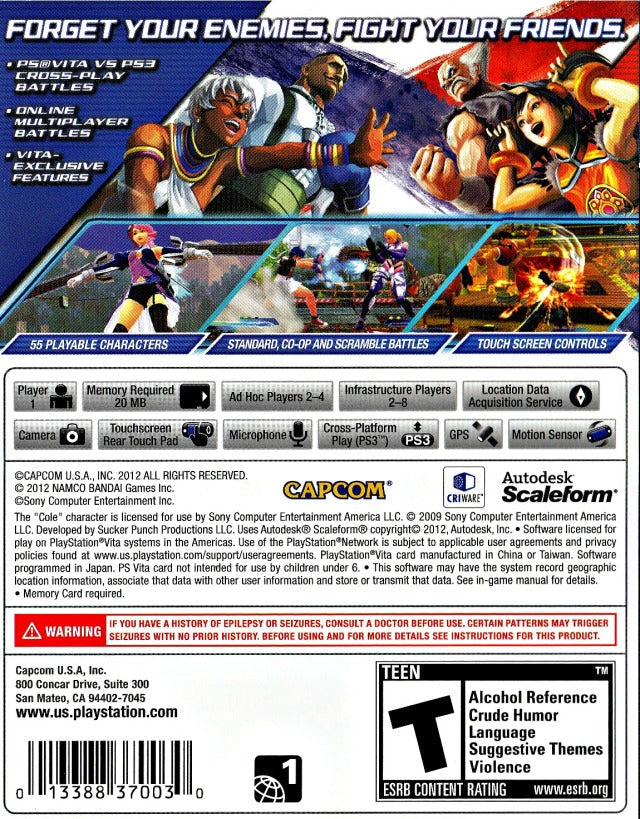 Street Fighter X Tekken - (PSV) PlayStation Vita [Pre-Owned] Video Games Capcom   