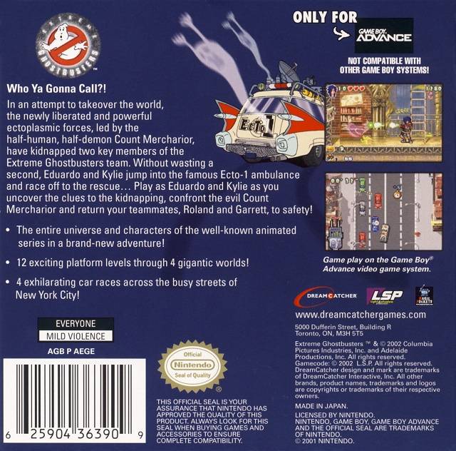Extreme Ghostbusters - (GBA) Game Boy Advance [Pre-Owned] Video Games DreamCatcher Interactive   
