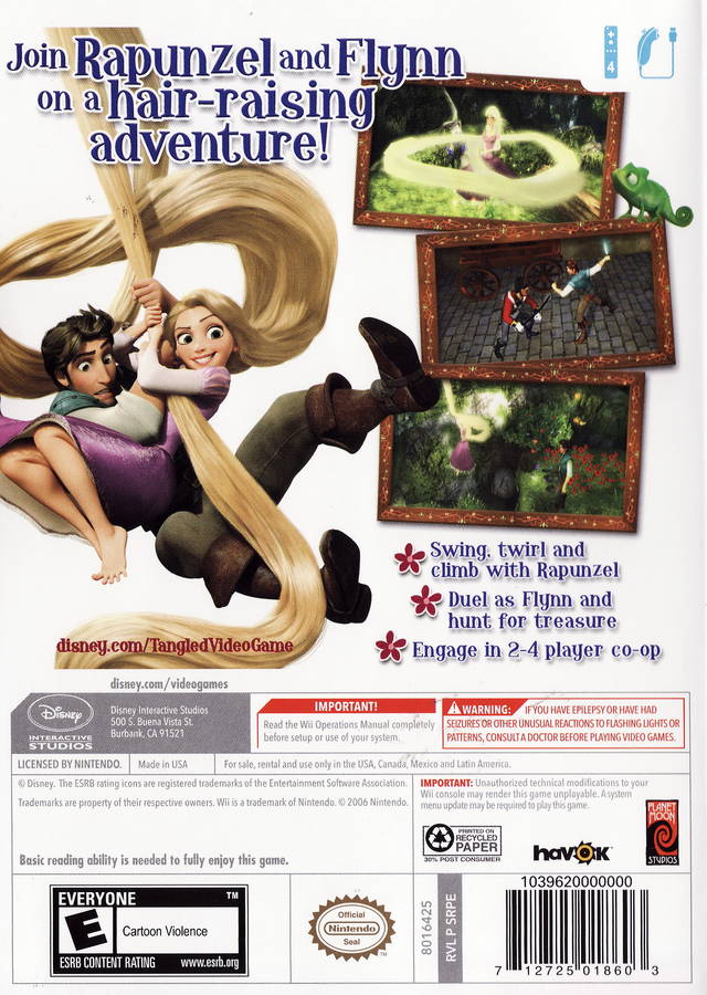 Tangled - Nintendo Wii [Pre-Owned] Video Games Disney Interactive Studios   
