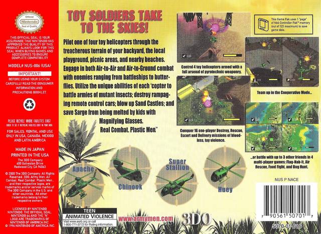 Army Men: Air Combat - (N64) Nintendo 64 [Pre-Owned] | J&L Game