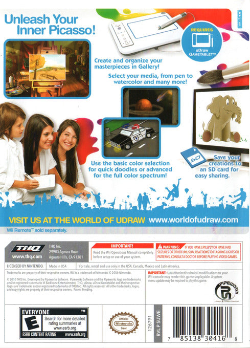 uDraw Studio - Nintendo Wii [Pre-Owned] Video Games THQ   