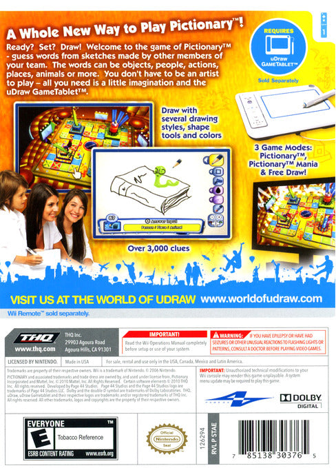 Wii pictionary sales