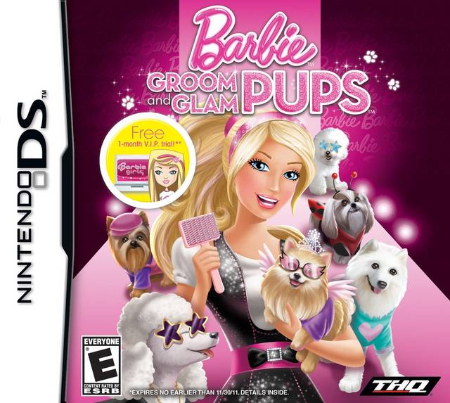 Barbie: Groom and Glam Pups - Nintendo DS Video Games THQ   