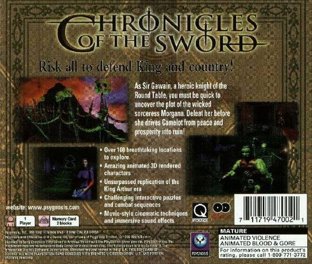 Chronicles of the Sword - (PS1) PlayStation 1 [Pre-Owned] Video Games Psygnosis   