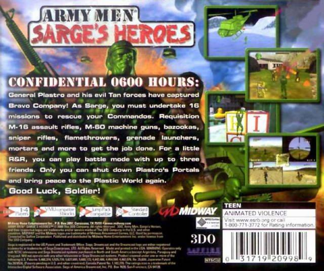 Army Men: Sarge's Heroes - (DC) SEGA Dreamcast [Pre-Owned] Video Games J&L Video Games New York City   